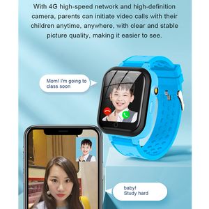 Enfants GPS Smart Watches Écoute à distance Baby Sms Magic Camera WhatsApp WhatsApp Lampe vidéo APPEL 4G SIM Téléphone Watch T16
