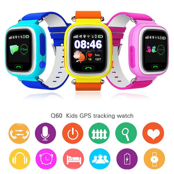 Enfants GPS Tracker Regardez le localisateur SOS Alarm Security Anti-Lost Steps Etanche Bluetooth Social Rappel Social Garçons Smart Brace LJ200911