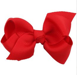 Accesorios para el cabello para niños Baby Chiffon Bow Flower Barrettes Clips Palabra Cabello Tocado de niñas Banda para la banda para niños Regalo de cumpleaños