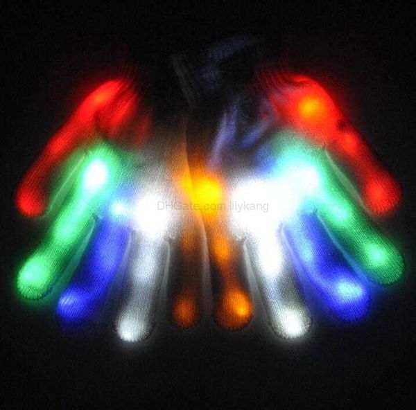 Niños halloween cosplay fantasma calavera guantes disfraces fiesta niños iluminado guante linterna dedo toches led seguridad deporte al aire libre guante