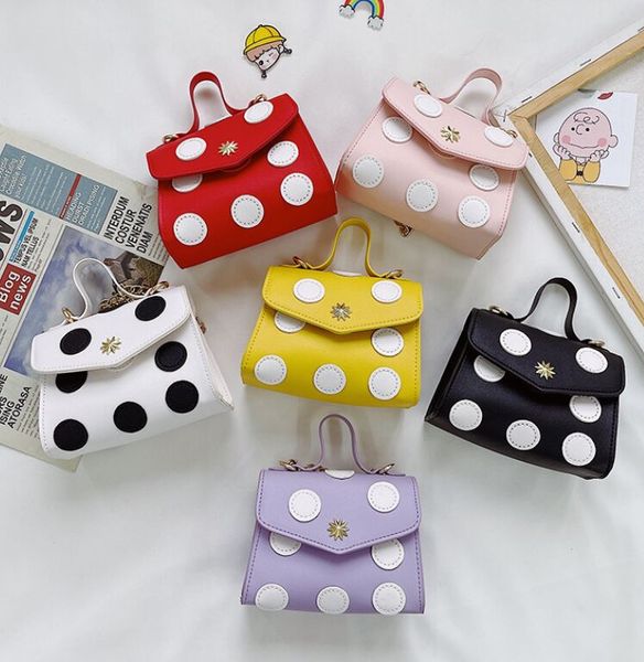 Bolso de mano para niños, bolso bonito para bebé, bolsos cruzados con cadena de punto polivinílico para niña, accesorios de princesa, monedero de bolsillo