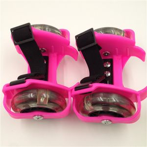 Chaussures à rouleaux de roue à talons pour talons Hot Wheels Sports Colorful LED clignotant petite poulie tourbillonnante pour les enfants réglables IA32