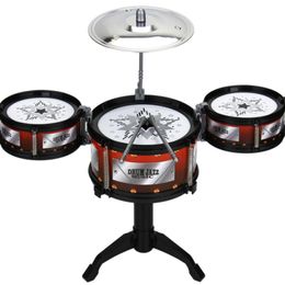 Niños Jazz Drum Toy Cymbal Sticks Rock Set Musical Hand Drum Kids DIY Funny Drums Regalo Juguete educativo 220706