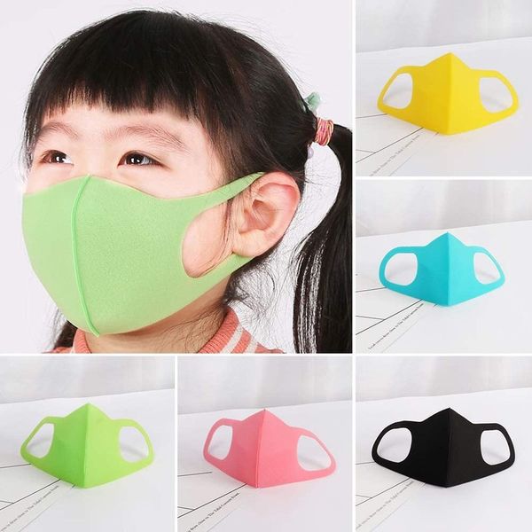 Children Kid Adulte Sponge Masks Ship en 8 heures Masque de créateur de créateurs réutilisable Coton PM22.5 Mascarilles noires Protection