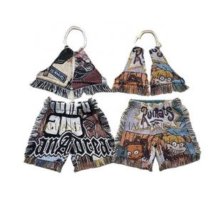Kinderen Kids Bikini Beachwear Meisjes Tapestry Set Zomer Kwastje Shorts Custom Designer Little 10A Badmode