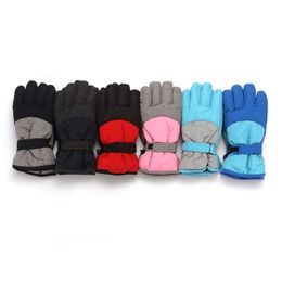 Enfants enfants garçons filles gants mittens gants extérieur pour hiver chauds imperméable vent épais gant de ski épais 6-16 ans 20221017 e3