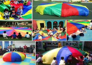 Enfants enfants jouent parachute arc-en-ciel parachute jouet extérieur exercice exercice sport toyg oiseau outerdoor jouet 2m3m36m4m9510495