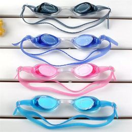 Lunettes de natation pour enfants, antibuée, haute définition, pour garçons et filles, lunettes de plongée, bouchons d'oreilles en Silicone réglables