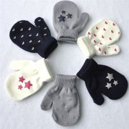 Gants tricotés pour enfants, mitaines chaudes d'hiver pour bébés garçons et filles, gants de sport de plein air antidérapants pour 1 à 4 ans