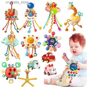 Kinderen Montessori Zintuiglijke Speelgoed Baby Speelgoed 1 2 3 Jaar Pull String Educatief Speelgoed Ontwikkeling Fidget Speelgoed Voor Baby 'S 6 12 Maanden L230518