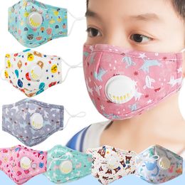 Kinderen Mond Masker Kinderen Ademventiel Anti Haze Ademende Masker Anti Dust Mouth-Muffle Gezichtsmaskers 9 stijlen