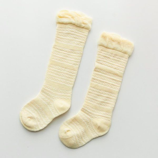 Calcetines por encima de la rodilla para niños, medias de malla de algodón, calcetines de tubo para bebés y niñas, 5 colores