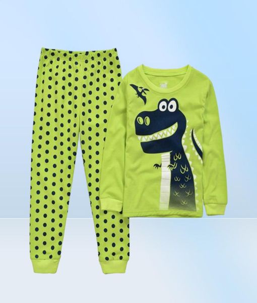 Pajama infantil Pajama de dibujos animados pijama para niños para niños Pijamas de manga larga para niñas para ropa de algodón para niños enfant 28 años269c1413120