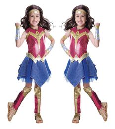 Costumes de performance pour enfants Costume de luxe pour enfant Dawn Of Justice Wonder Woman Costumes d'Halloween 3927067