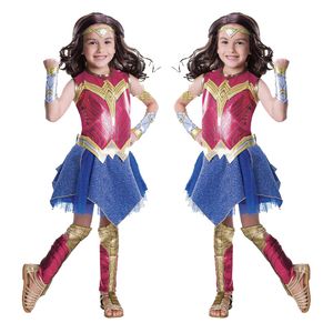 Kinderen Performance Kostuums Deluxe Kind Dawn of Justice Wonder Woman Costume Halloween-kostuums