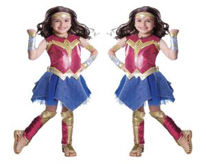 Costumes de performance pour enfants Costume de luxe pour enfant Dawn Of Justice Wonder Woman Costumes d'Halloween 7307594