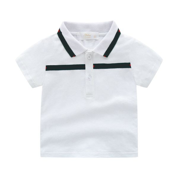 Polos pour enfants Chemises pour enfants pour garçons Enfants Col rabattu Hauts de sport T-shirts à manches courtes Vêtements pour tout-petits 2-6 ans Chemises pour enfants