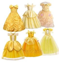 Enfants princesse Costume fille Belle habiller carnaval vêtements enfants Halloween fête d'anniversaire robe robes 3 5 6 8 10 ans 2103312129519