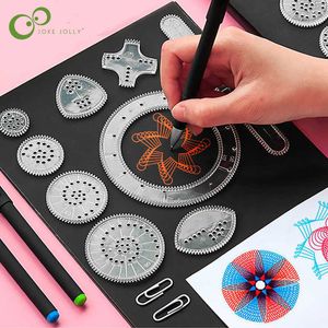 Modèle de peinture d'art pour enfants règle papeterie dessin magique dix mille ensemble fleur courbe en gros