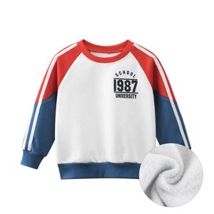 Pull d'automne pour enfants en cachemire garçons Sport sweat-shirt polaire Spot coréen enfant en bas âge et pull d'hiver vêtements pour garçons 220115