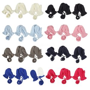 Mitaines pour bébés pour enfants offre transfrontalière en plein air gants de cou suspendus en polaire chaud et résistant au froid DD540