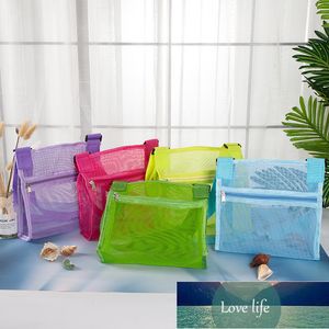 Kinderstrandtas Speelgoed Opbergkleur Mesh Strand Ademend Sea Shell Tassen Verstelbare Draagbanden Zwemmen Tooltas Fabriek Prijs Expert Design Quality