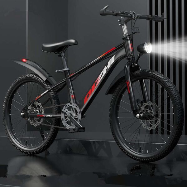 Vélos pour enfants, montagne 20 22 pouces 6-12, enfants des élèves du secondaire primaire des enfants, frein à disque à vitesse variable unique, vélos masculins et féminins,