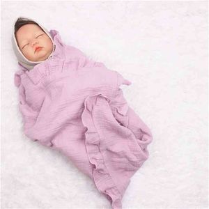 couverture pour enfants emballage de gaze de coton emmailloter bébé housse de couette enveloppement de mousseline 210702