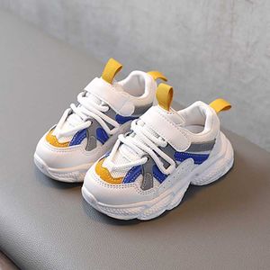 Zapatillas de deporte de moda de malla transpirable para niños, zapatos de suela blanda para niños pequeños, zapatos para correr para niñas G1025