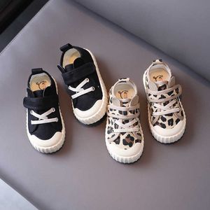 Zapatos de lona para niños, zapatos informales con estampado de leopardo, G1025, primavera 2021, nuevos