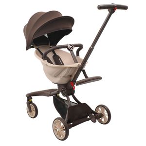 Chariot pour enfants portable pliage voyage bébé chariot haute vue à quatre roues amortisseur à amortisseur léger F4525