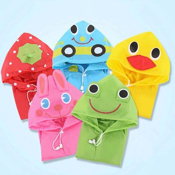 Chubasquero de dibujos animados para niños, ropa de lluvia coreana para niños, bonito poncho para bebé, artículos para el hogar, parque infantil, Festival Songkran