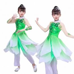 Costume de danse classique pour enfants Yangko Dance Femme Jasmine Fan Dancing Dr c9vp #