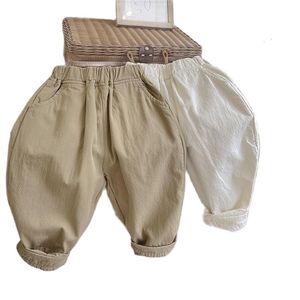 Vêtements pour enfants garçons et filles coton lin été anti-moustique enfants minces bloomers décontractés P4650 210622