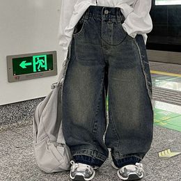 Ropa para niños, jeans para niños, pantalones casuales, primavera y otoño 2023, nueva versión coreana Pantalones 1-129 L2405