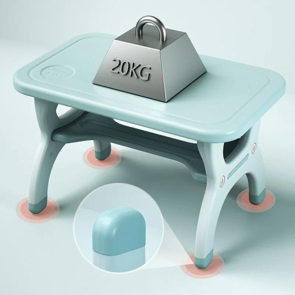 Bureau pour enfants et chaise en plastique en plastique minimaliste et chaise définisse des devoirs de devoirs pour enfants