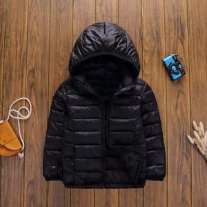 Children's Down Coat Designer Kids Clothes Fall/Winter Boys Girls Lightweight Hooded Outwear Clothing Classic Printing