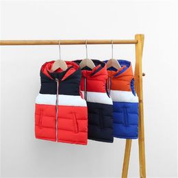 Kinderen in katoenen vest en Vest Fall Girls 'Kleurgecodeerde warme winterjas GC1733