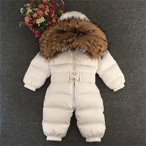 Combinaison en duvet pour enfants Veste rembourrée en coton d'hiver LJ201017