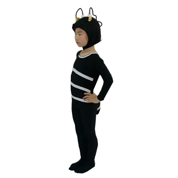 Drame pour enfants mignon petit animal noir ours petite fourmi bactéries show costume