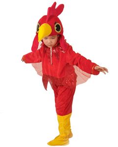 Drama pour enfants mignon petit animal Red Chicken Show Costumes