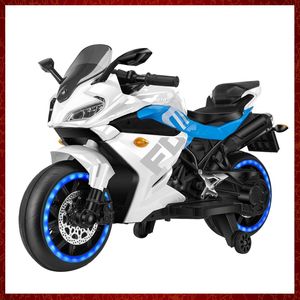 Motocicleta eléctrica para niños Rueda ligera Educación temprana Coche de juguete de gran tamaño de dos ruedas para bebés Niños Niñas Coche de juguete Scooter con música Bluetooth Regalos de cumpleaños para niños