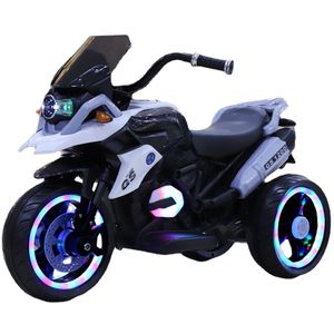 Tricycle d'équitation de moto électrique pour enfants pour roue Flash jouets de plein air jeu de bébé moto à Double entraînement pour enfants monter sur