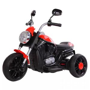 Tricycle de moto électrique pour enfants jouets pour enfants poussette Double entraînement bébé Recharge grande moto assise 1-6 ans