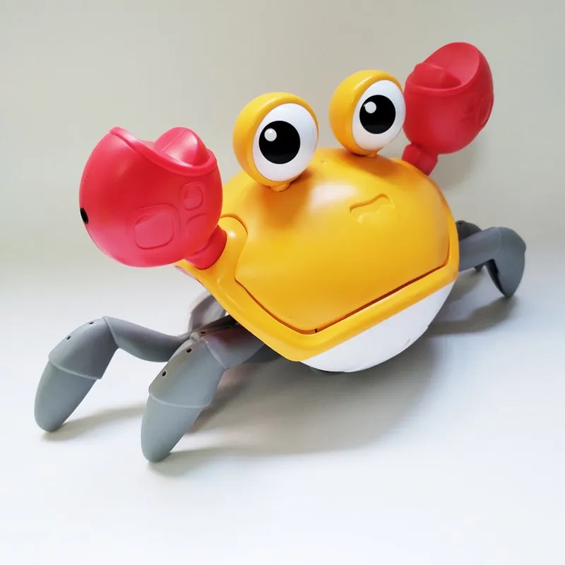 Zabawki elektryczne dla dzieci mogą uciec od kraba dźwięk muzyka świecące automatyczne indukcyjne wspinanie kraba mądrości zabawki