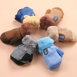 Vingerhandschoenen voor kinderen 0-3 jaar Baby Jongens Meisjes Winter Gebreide Handschoenen Warm Touw Lange Vinger Wanten Handschoenen voor Kinderen Peuter Kinderaccessoires KF960 231027