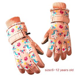 Gants de doigt pour enfants enfants épaissir hiver Ski équitation chaud respirant fille garçon mitaines confortable unisexe chauffe-mains 230909
