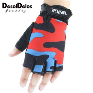 Vingerhandschoenen voor kinderen DesolDelos Vingerloze handschoenen Ouder-kind Halve Vinger Want Elastisch Camouflage Heren Dames Kinderen Sport Niet Slip Guante S-XXL 231115