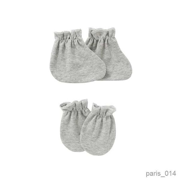 Guantes de dedos para niños, manos, pies, calcetines tobilleros para 0-12 meses, manoplas protectoras para bebés, bebés recién nacidos R231027