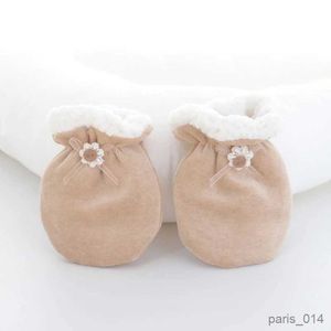 Gants pour enfants Gants d'hiver en coton polaire pour bébé en peluche douce épaissir les mitaines à doigts complets pour nouveau-né Gants pour garçon et fille pour bébé de 0 à 3 ans R231027